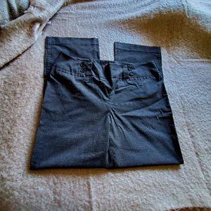 Charcoal plaid, women's dress pants - size 18